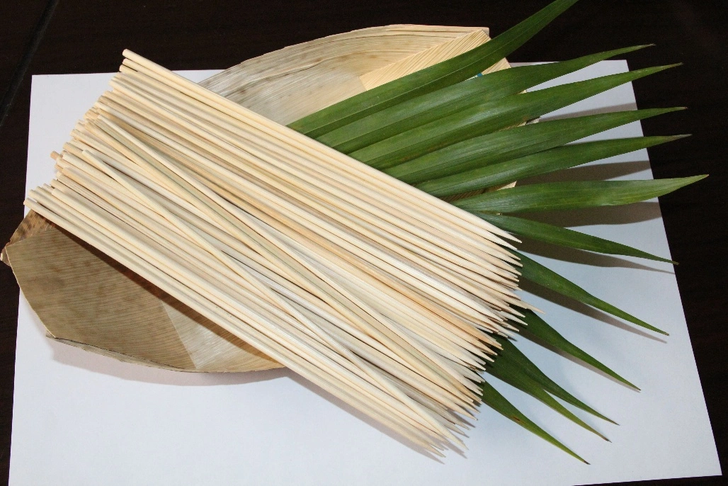 Food Grade Disposable 3.0mm*18cm Bamboo Fruit Picks for BBQ