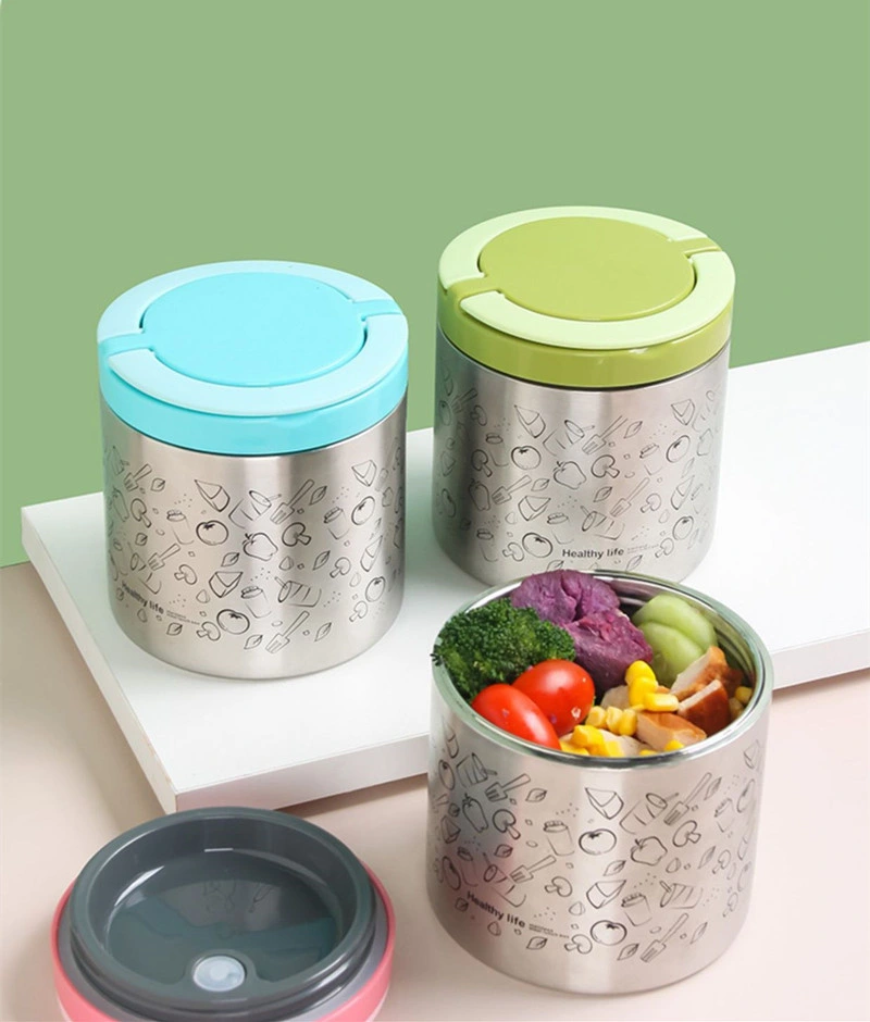 Stainless Steel 304 Insulated Lunch Box with Handle