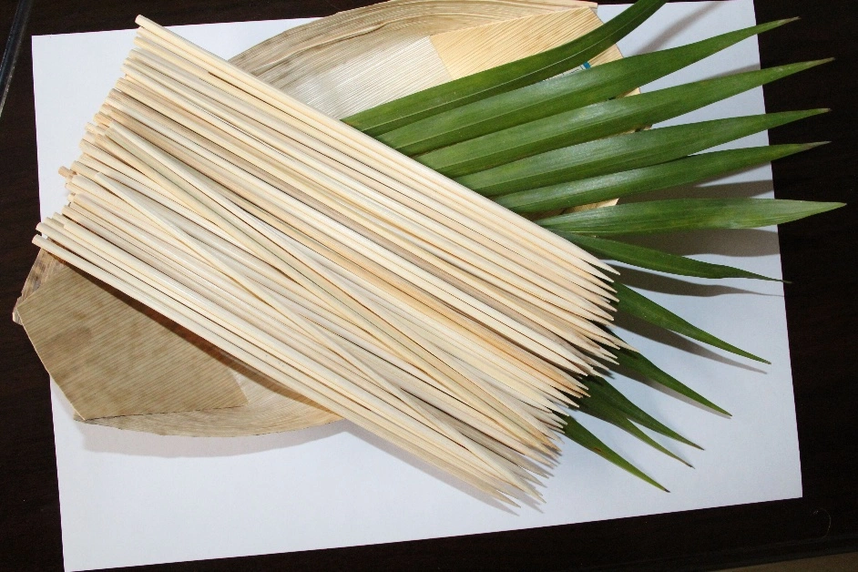 Food Grade Disposable 3.0mm*18cm Bamboo Fruit Picks for BBQ