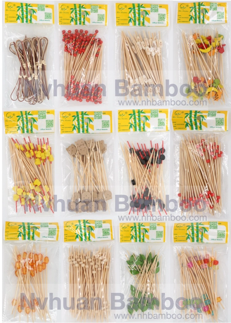 Food Grade Bamboo Toothpicks Fruit Picks