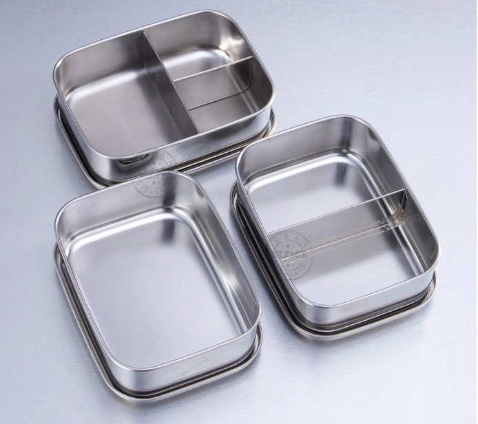 304 Stainless Steel Compartment Thermal Insulated Thermal Lunch Box