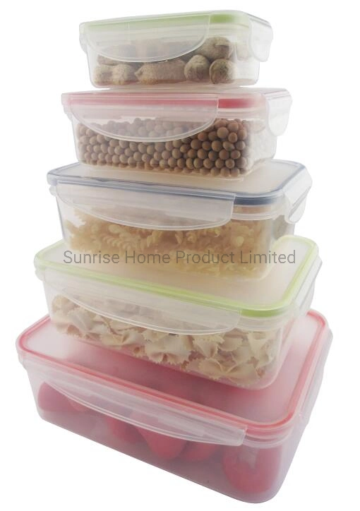 Kitchenware Leak Proof Food Container 5PCS PP Lunch Box (OLB002)