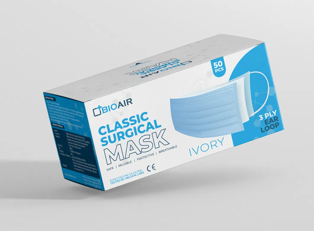 Disposable Medical Surgical Face Mask Packaging Face Mask Storage Box
