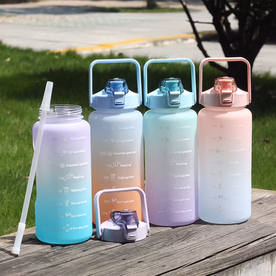 Gradient Color Frosted 1300ml Water Bottle Large
