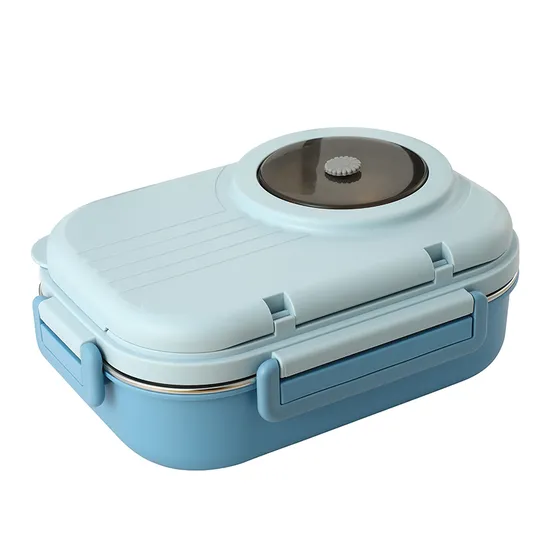 Portable Sealed Stainless Steel Home Microwave Friendly Office Student Insulated Lunch Box with Rice